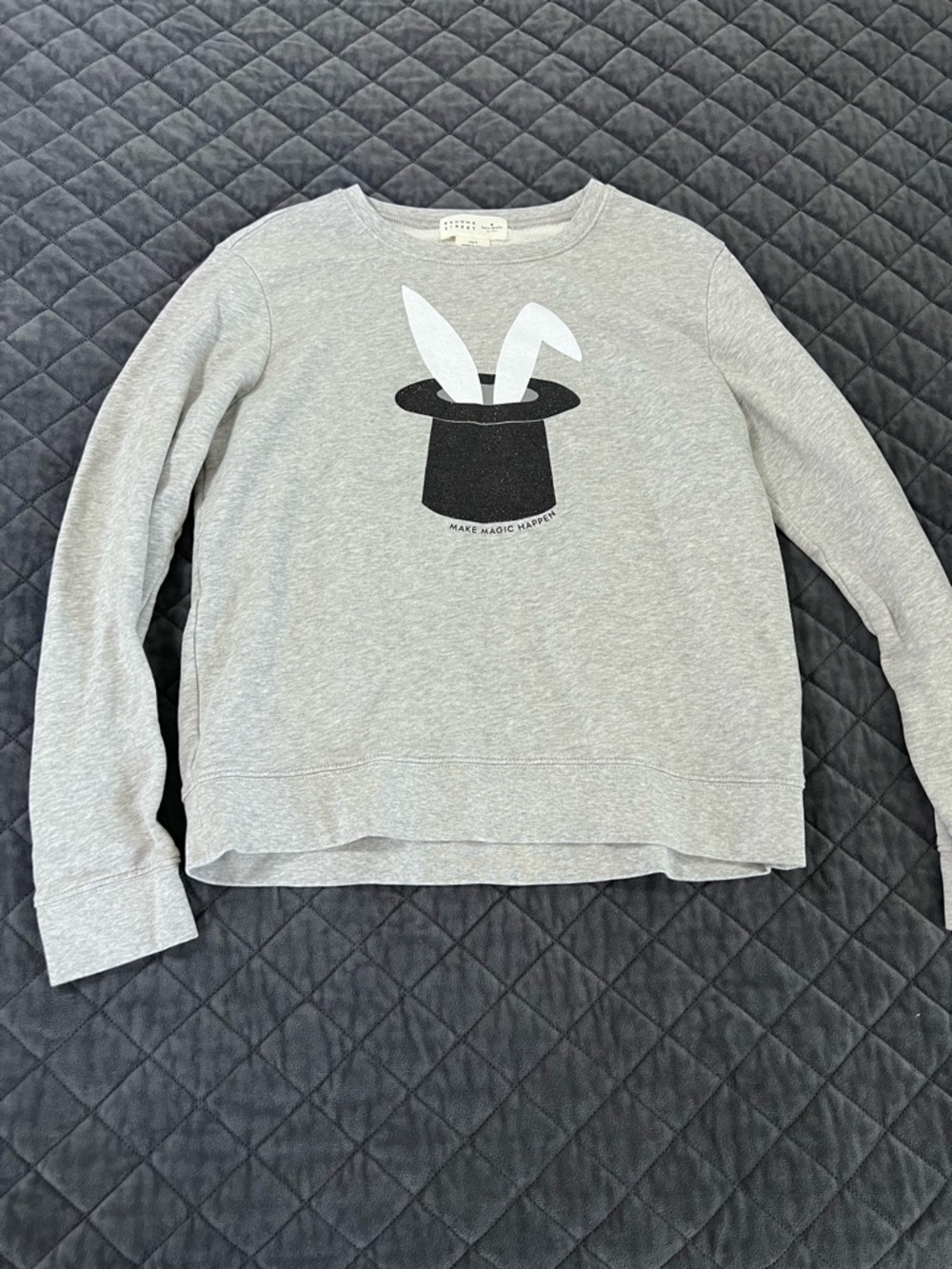 Kate Spade Broome Street Sweatshirt Womens Small Make Magic Happen Sweater X